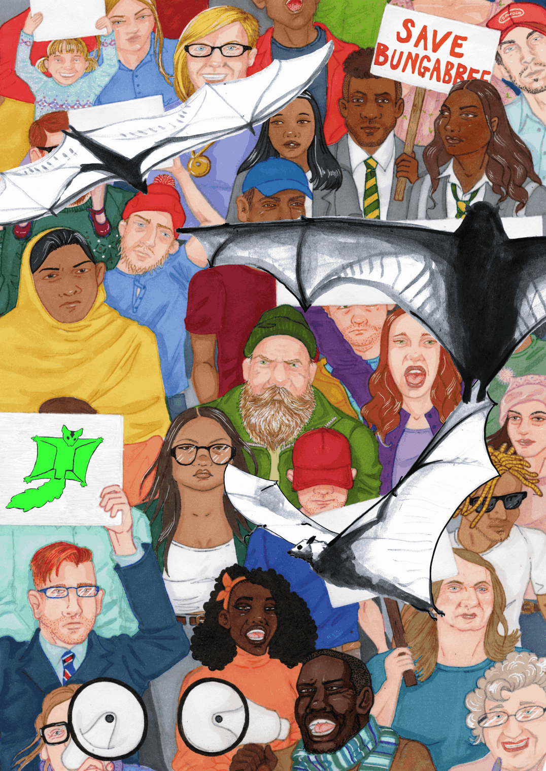 The Humans take to the streets - Abi Andrews