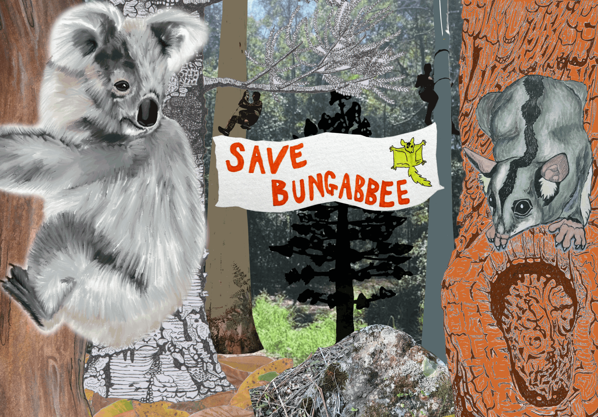 Humans hang banners - Abi Andrews